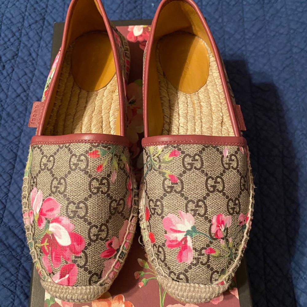 Gucci floral espadrille